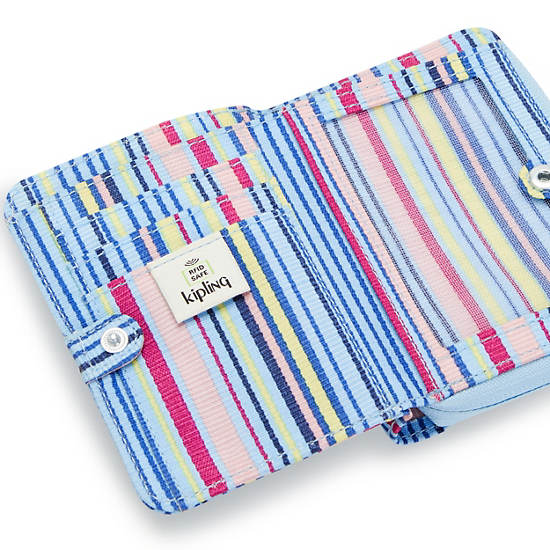 Carteras Kipling Money Love Printed Small Wallet Azules | MX 2209NW